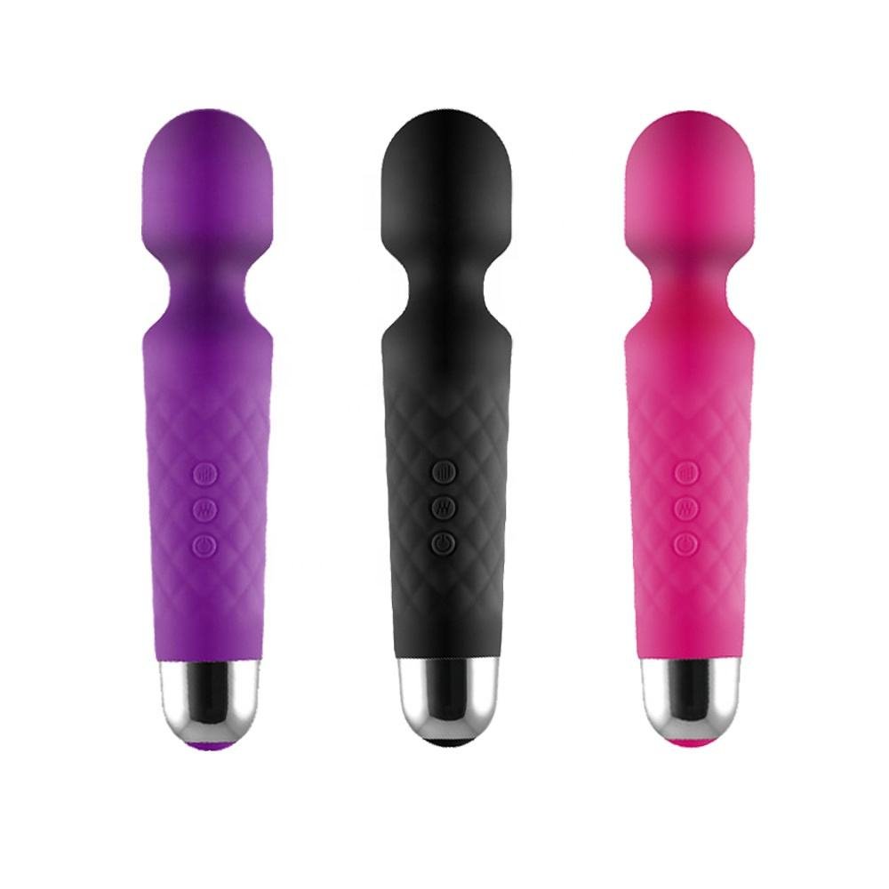 Hot Selling Silicone USB Reacharge Stong Powerful Handheld AV Big Wand Men Women Vibrators Adult Toy Wireless Massager