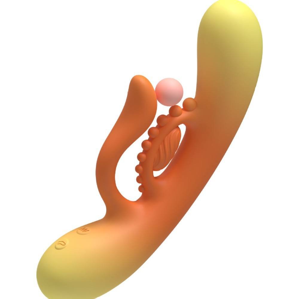 Hot-Selling Three-Motor Female Vibrator Fully Wrapped Thrusting Teasing 128g PB Brand PB965 Model for Cross-Border Sex