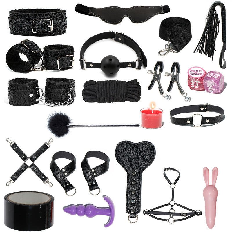 Manufacturer Direct Sales of New Couple Sex Toys Adult Bdsm Sex Toys Slave Men Bandage Sm Game Set Adult Game Sex Toys