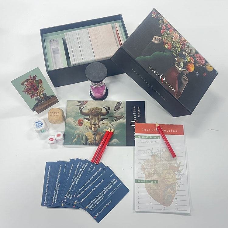 Luxury Custom Printed Affirmation Playing Cards Self-Love Couples Connect Conversation Board Game Offset Paper
