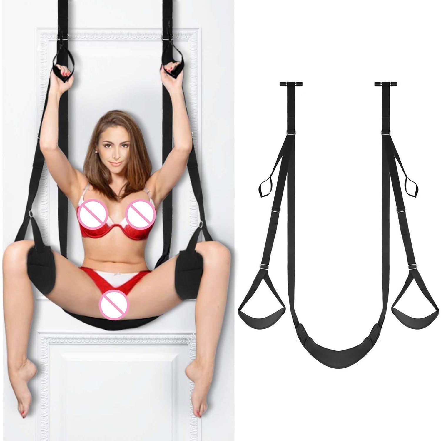 SM Bondage Kit With Cushion Flirting Whip Bondage Pillow Flirt Game for Couple Adjustable Strap BDSM Sex Kit Bondage Gear