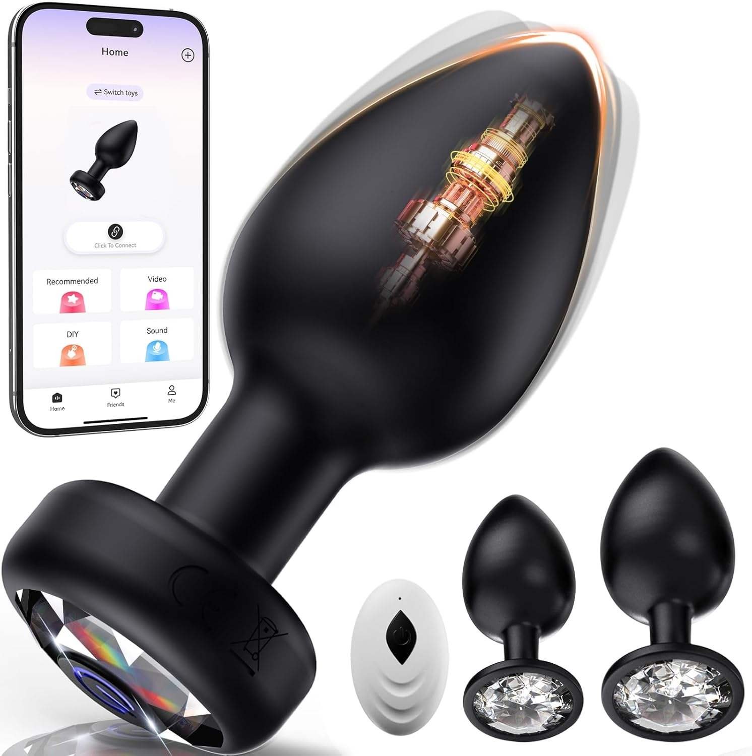Adult Sex Toys Anal Plug 10 Modes Vibrating Butt Plug Remote Control Vibrators Prostate Massager Plug Anal Toys for Men Women