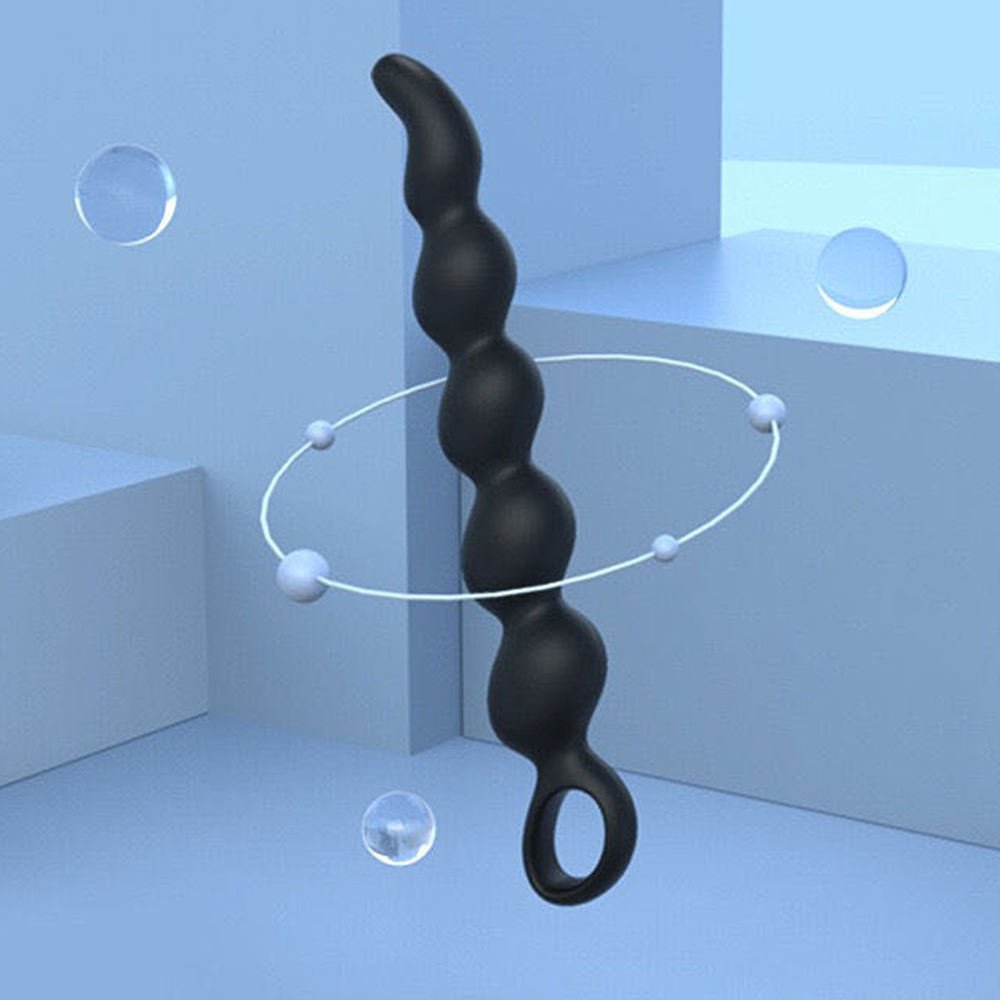 Medical Grade Silicone Anal Beads Silky Smooth Surface Beginner Anal Sex Toys for Solo or Partner Warm-up Training Play