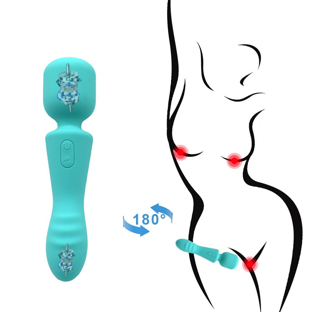 Dual Heads AV Vibrator for Women Built-In Dildo Motor G-Spot Adult Sex Products Anal Vibrators Massage Wand Vibrator Sex Toy