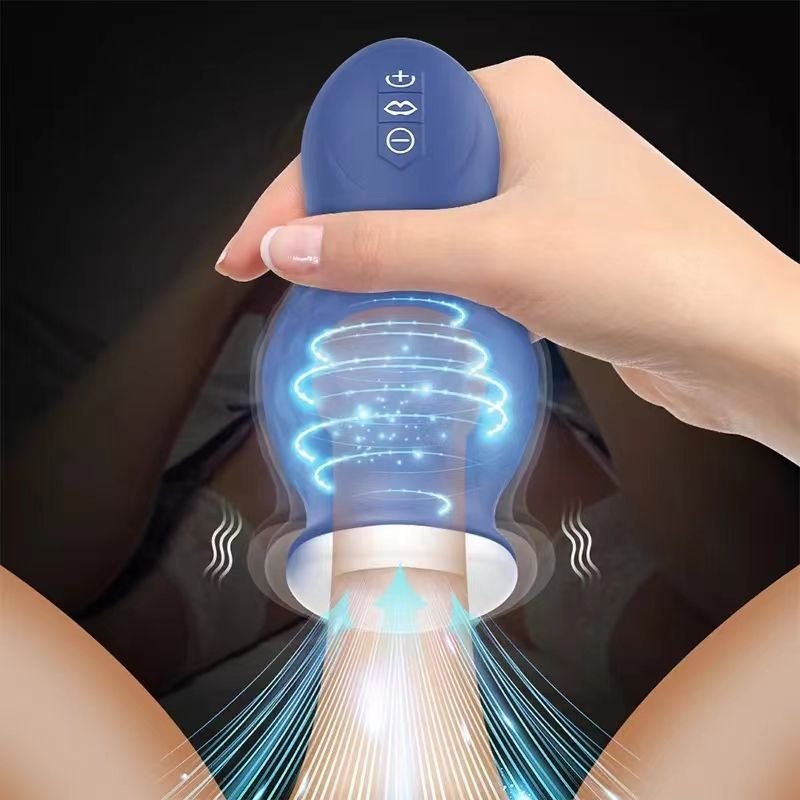 Vibrating Male Masturbator Sex Toys for Men Couple Adult Oral Pussy Penis Delay Trainer Glans Massager Vibrator