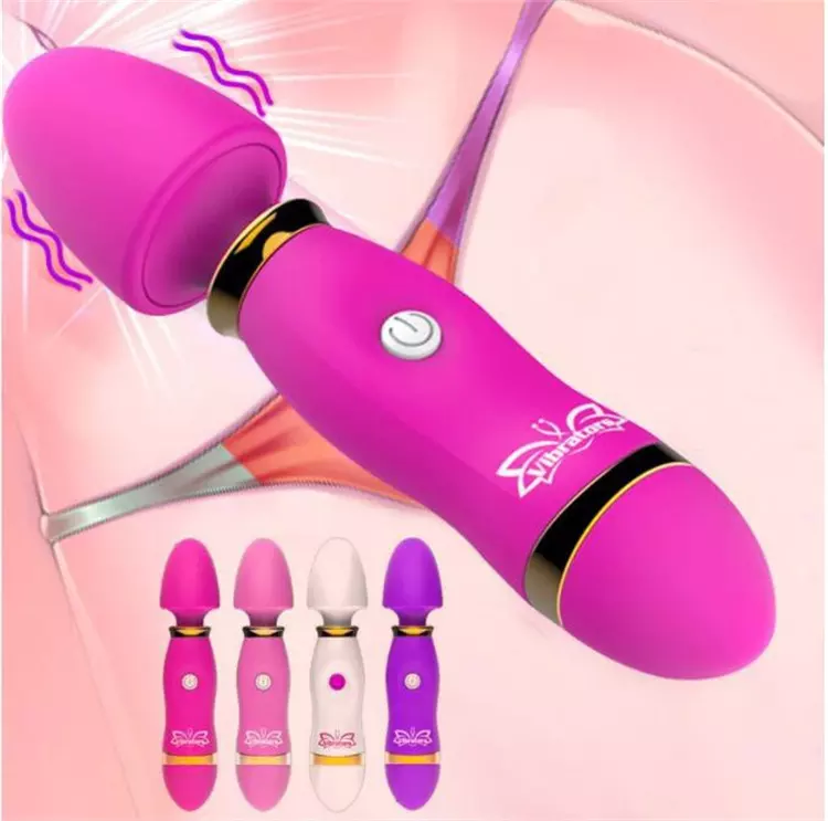 12 Frequency Female Masturbation Mini Vibrator AV Wand Massager Vibrator Sex Toys for Women
