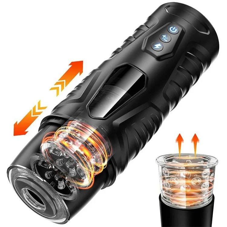 Automatic Masturbator Powerful 7 Frequencies Rotating Pocket Vibrating Pussy for Adult Male Masturbation Cup Sex Toys for Men