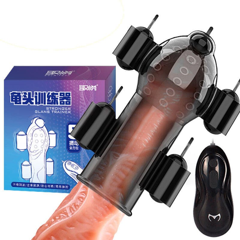 Sex Toys Cheap Male Masturbation Massage Penis Trainer Pump Glans Vibrator for Men